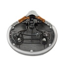 Сідло на пружинах  E-82 AGILETTE широке чорно-сіро-коричневе