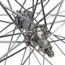 Колесо 28 перед, обід нікель, спиця 3мм, втулка М на віночках