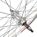 Колесо 24 зад, обід Gravity 2-ний СІРИЙ, втулка AL на промах, диск різьба 