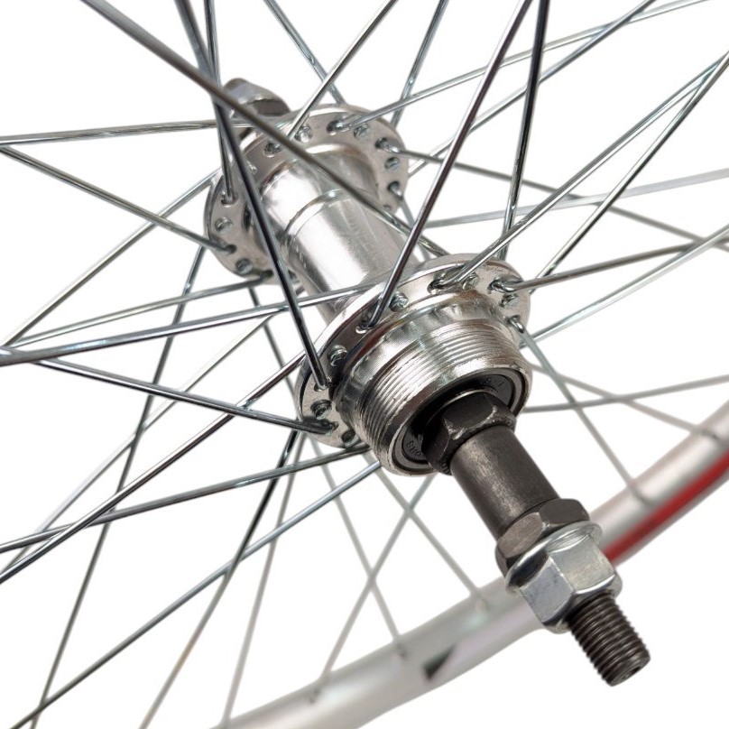 Колесо 24 зад. обід Gravity 2-ний СІРИЙ, втулка AL на промах