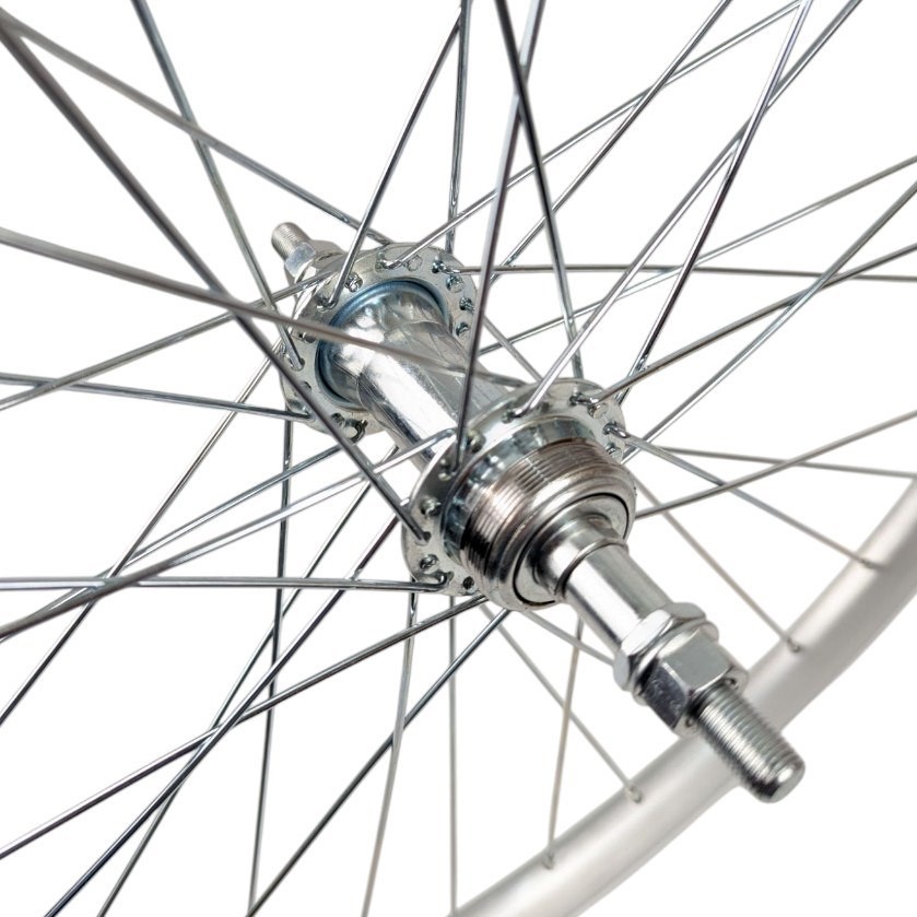 Колесо 24 зад. обід Gravity 2-ний СІРИЙ, втулка Метал на віночках