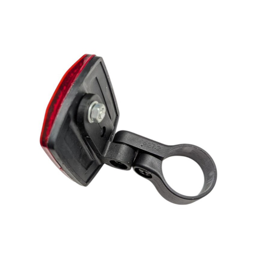 Катафот червоний пластмасовий великий (кріплення хомут)