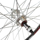 Колесо 27,5 зад, обід  Gravity 2-ний чорний, втулка AL на промах, диск різьба