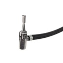 Шланг автонасоса гумовий чорний (Аl-алюміній) довгий 