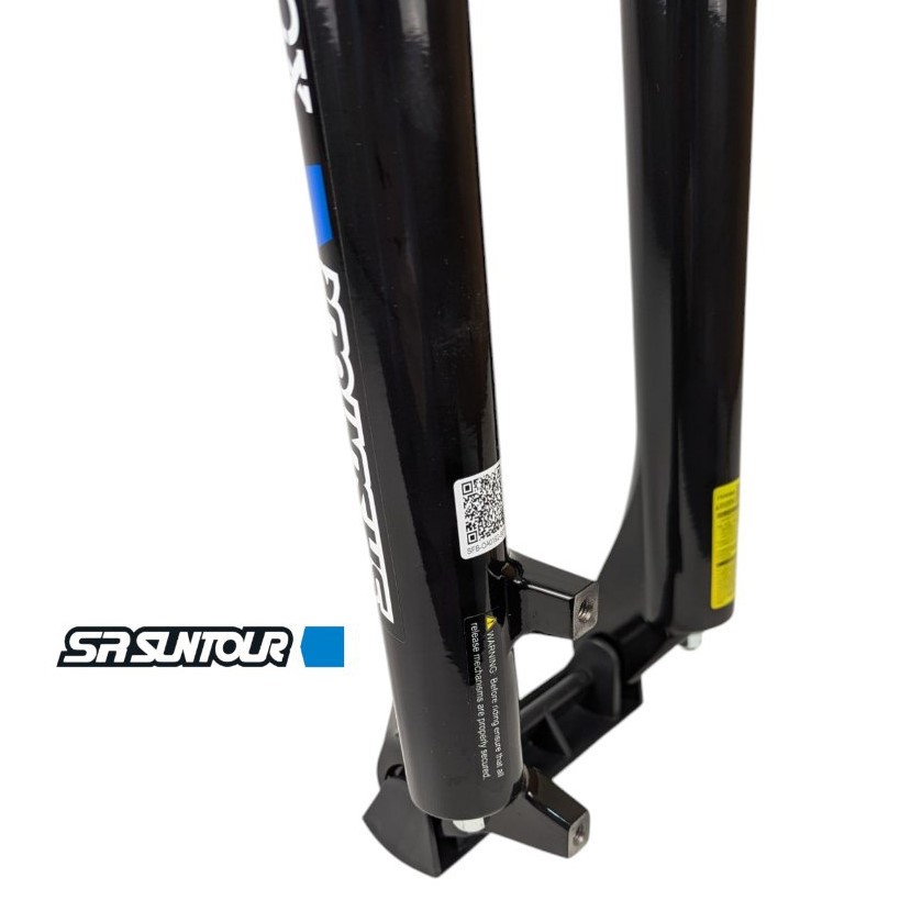 Вилка 29 аморт. безрізьб. SR SUNTOUR (XCТ-HLO) Ø28.6mm (1-1/8) disk AL. локаут шток L-255mm хід:100мм, чорна