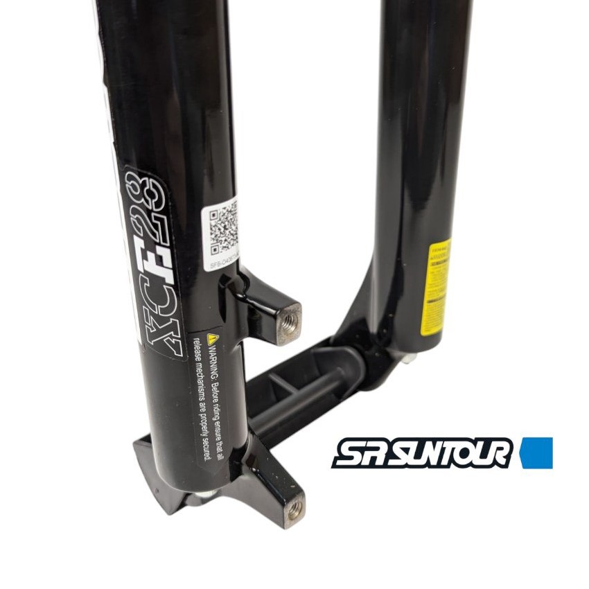 Вилка 26 аморт. безрізьб. SR SUNTOUR (XCE28) Ø28.6mm (1-1/8") disk. AL. шток L-255mm хід:100мм, чорна