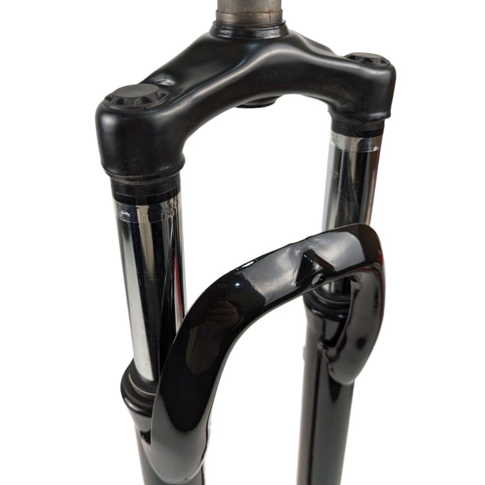 Вилка 29 амортизована безрізьбова Ø28.6mm DISK  чорна  шток L-200 mm