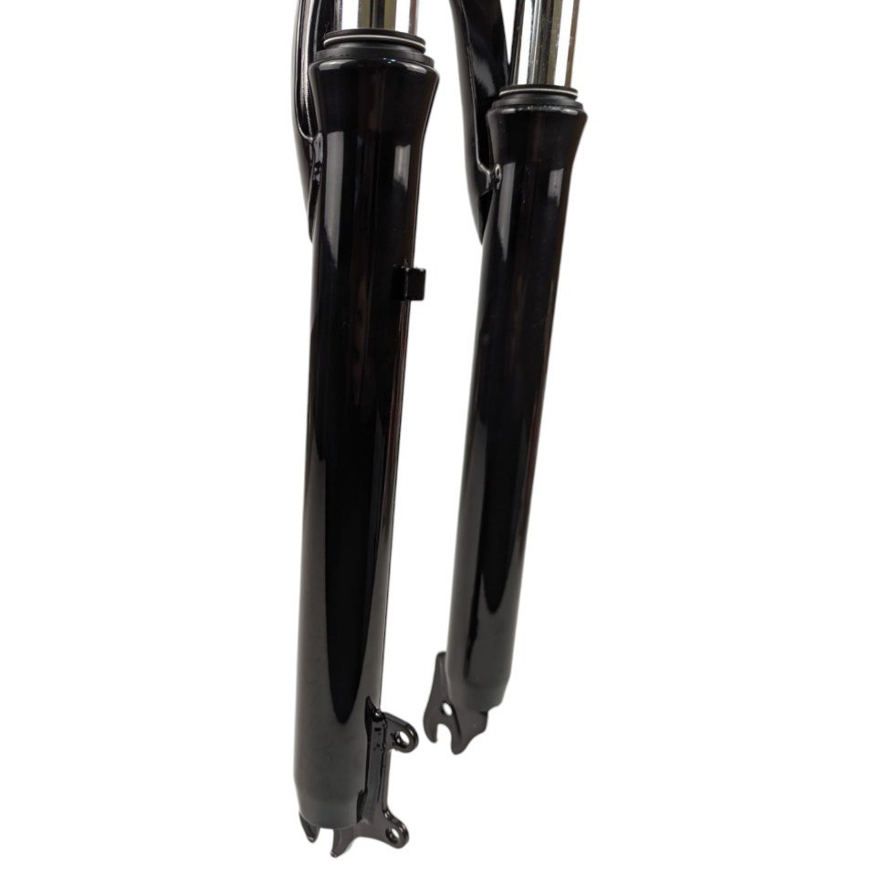 Вилка 29 амортизована безрізьбова Ø28.6mm DISK  чорна  шток L-200 mm