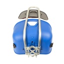 Крісло дитяче, на раму, пластик плоске + спинка, синє