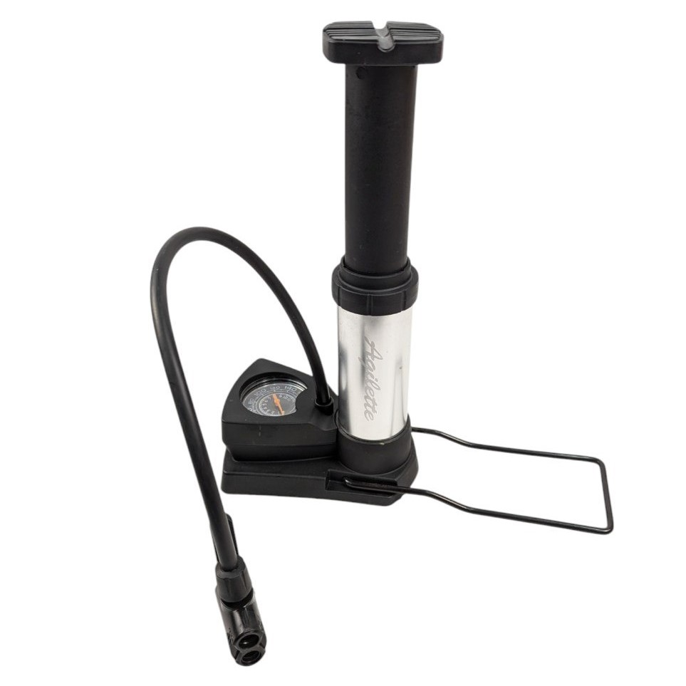 Насос ножний Agilette з манометром, 2-ний наконечник