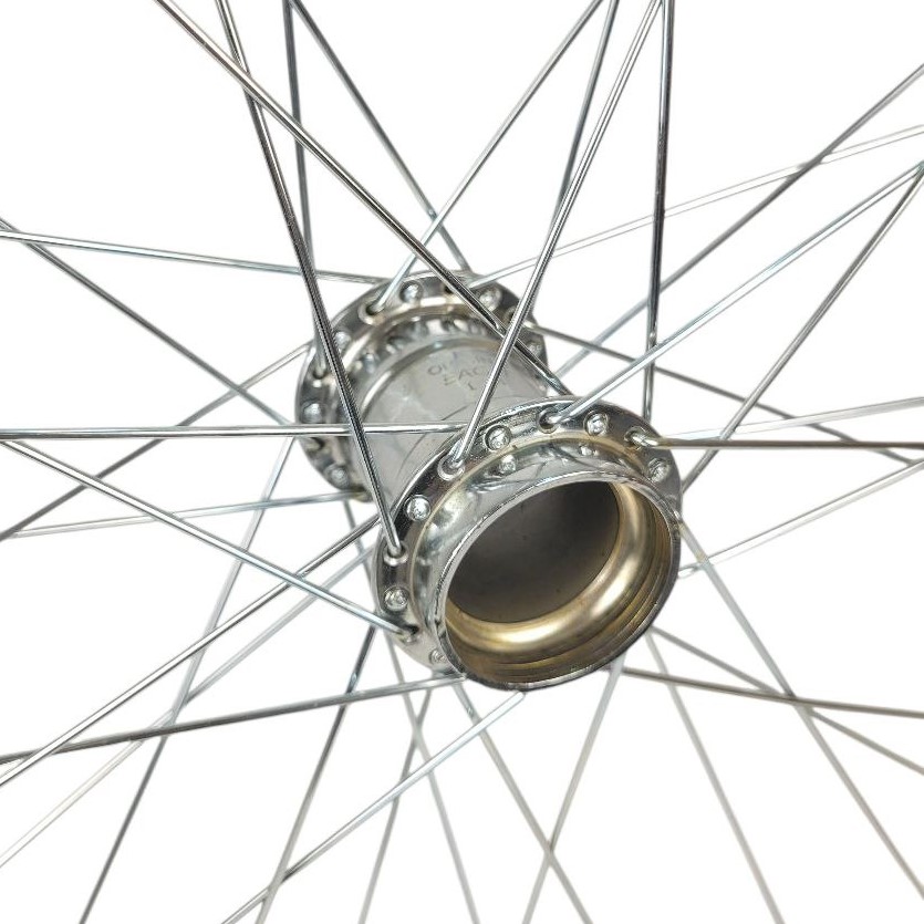 Колесо 28  заднє, обід  НІКЕЛЬ, спиця 2мм, стакан