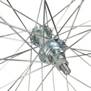 Колесо 28 перед, обід НІКЕЛЬ, спиця 2мм, втулка М на віночках 