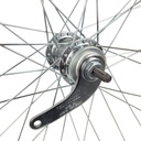 Колесо 28. зад, обід НІКЕЛЬ, спиця 2мм, втулка Чехія+к-т