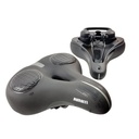 Сідло на демферах AVANTI AFT-92 м'яке з диркою та ручкою, чорне