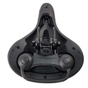 Сідло на демферах AVANTI AFT-92 м'яке з диркою та ручкою, чорне