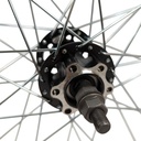 Колесо 24 перед, обід Gravity 2-ний, втулка SHUNFENG на промах, диск 6 болтів