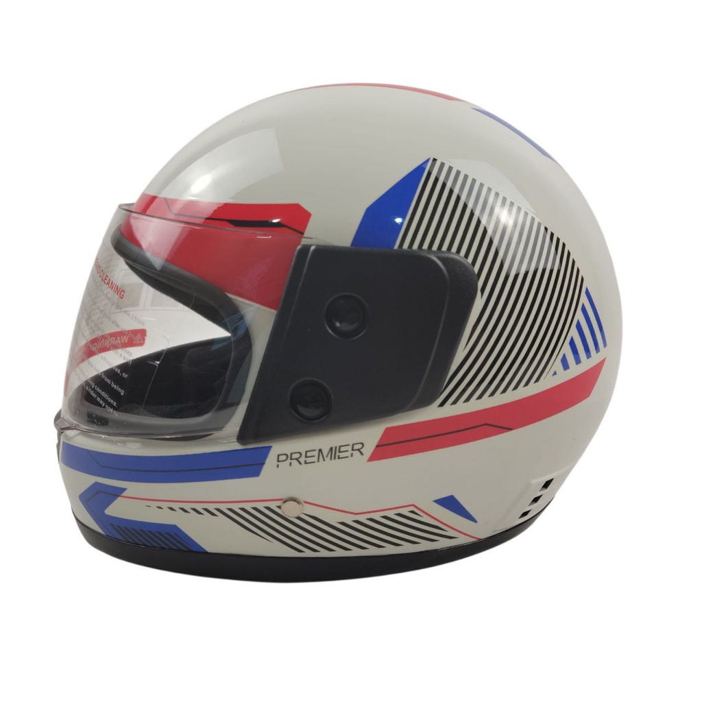 Мотошолом BLD-825, M(57-58), білий, глянцевий