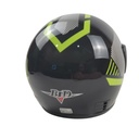 Мотошолом BLD-825, M(57-58), чорно-салатовий, глянцевий