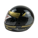 Мотошолом BLD-825, ХS(53-54), чорний із золотим, глянцевий