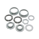 Чашки каретки BMX KENLI (KL-B515) в зборі, ВЕЛИКІ на віночках 9 шаріків (Ø51,5мм) нікель