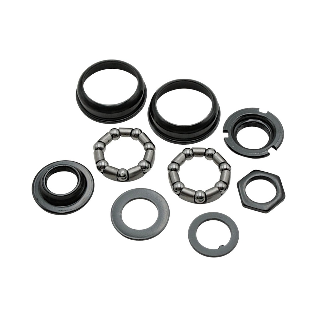 Чашки каретки дитячі, ВМХ в зборі МАЛІ, NECO (В888) на віночках 7 шаріків (Ø43,1мм) чорні