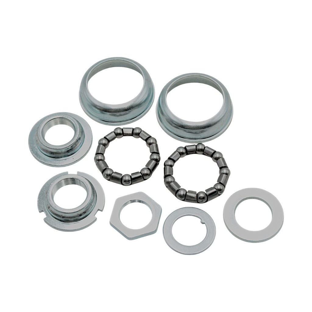 Чашки каретки дитячі, ВМХ в зборі ВЕЛИКІ, NECO (В889) на віночках 9 шаріків (Ø51,5мм) нікель