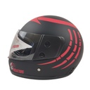 Мотошолом BLD-825, S(55-56), чорно-червоний, матовий