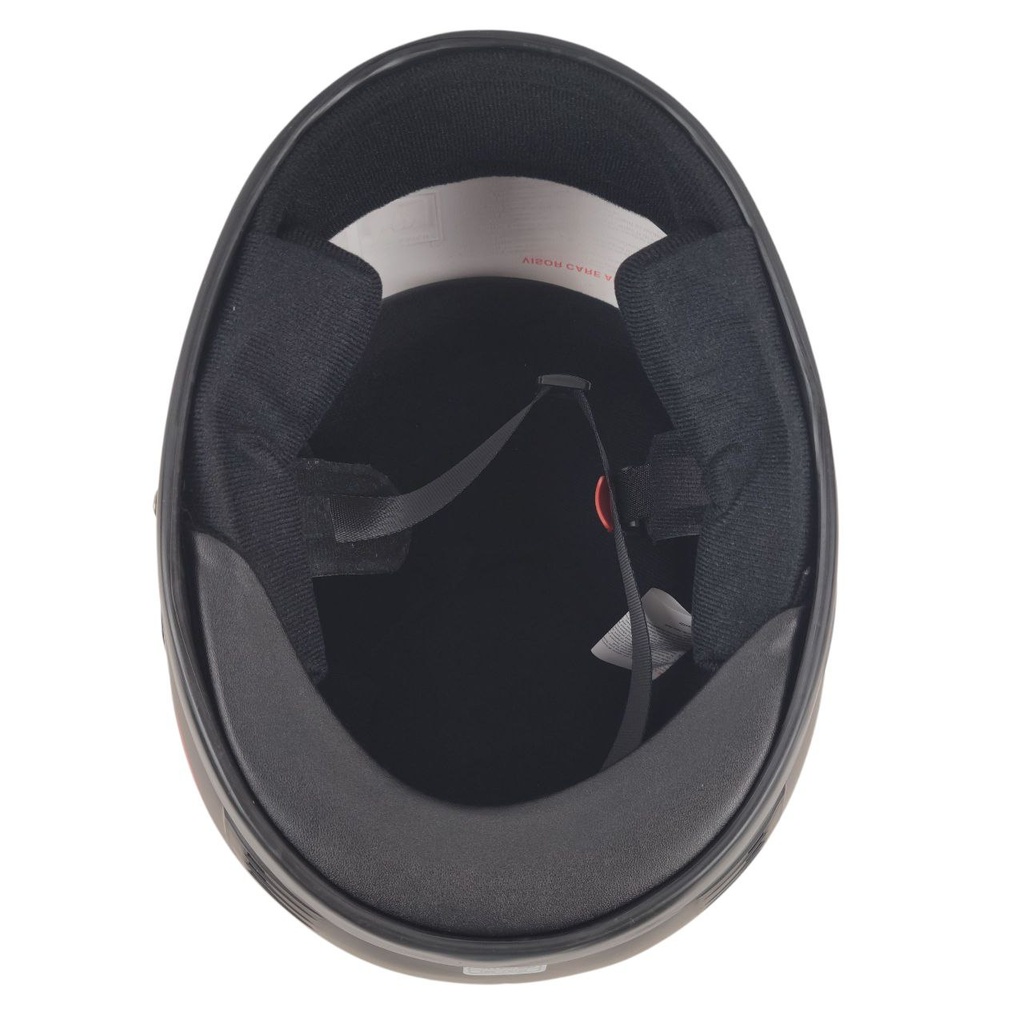 Мотошолом BLD-825, M(57-58), чорно-червоний, матовий