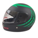 Мотошолом BLD-825, ХS(53-54), чорно-зелений, матовий