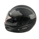 Мотошолом BLD-825, M(57-58), чорно-сірий, матовий