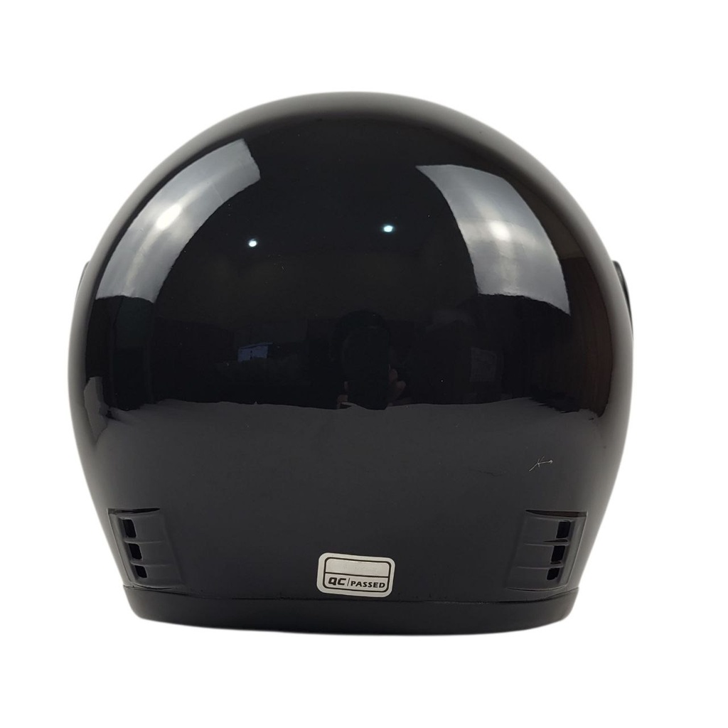 Мотошолом BLD-825, ХS(53-54), чорний глянцевий (без малюнка)