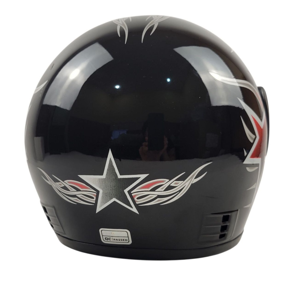 Мотошолом BLD-825, ХS(53-54), чорний, глянцевий