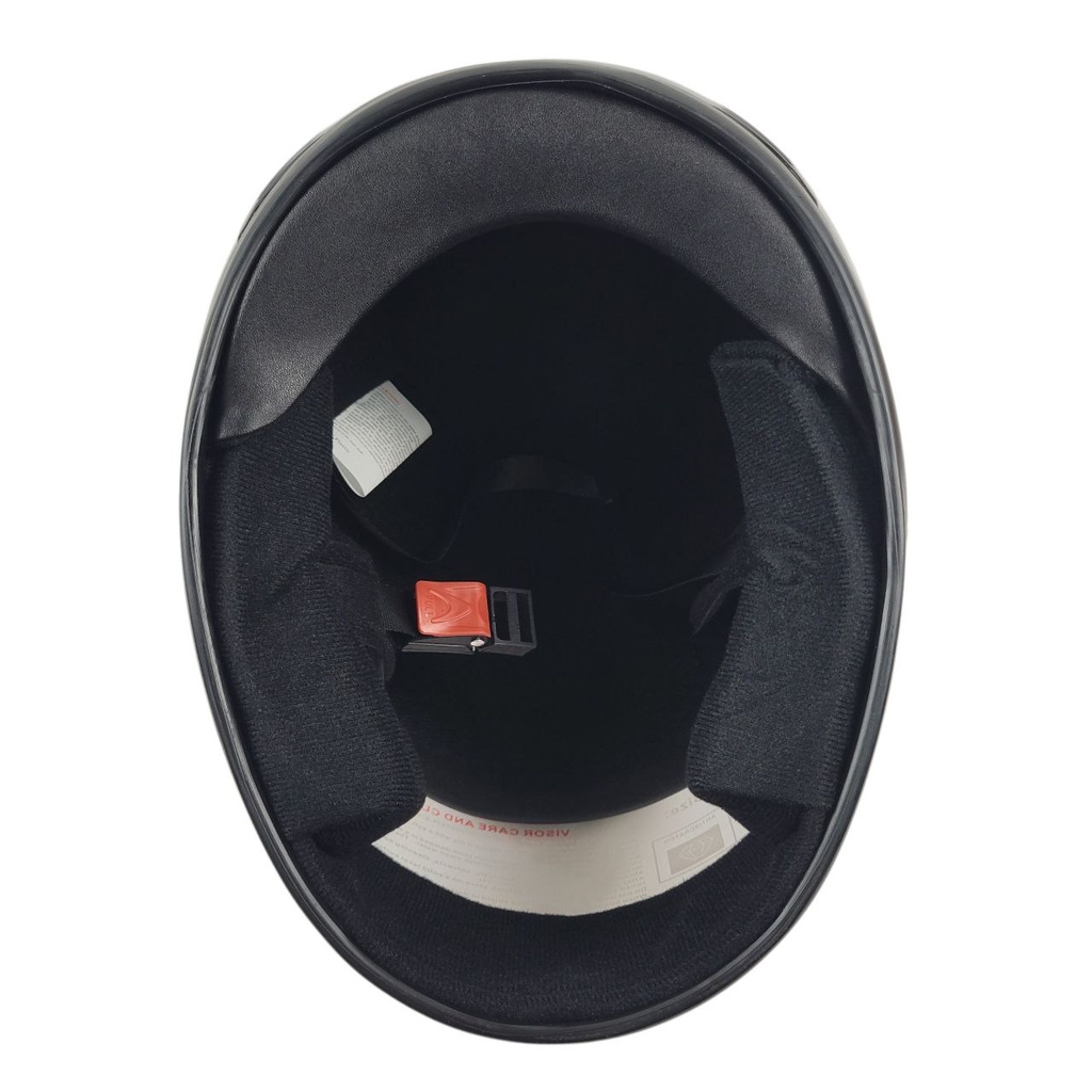 Мотошолом BLD-825, L(59-60), чорний, глянцевий