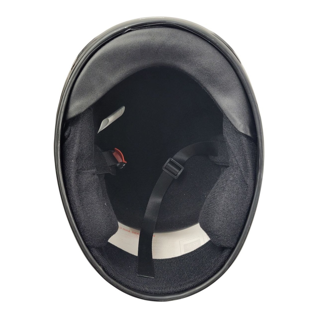 Мотошолом BLD-825, M(57-58), чорно-синій, глянцевий