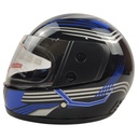 Мотошолом BLD-825, L(59-60), чорно-синій, глянцевий