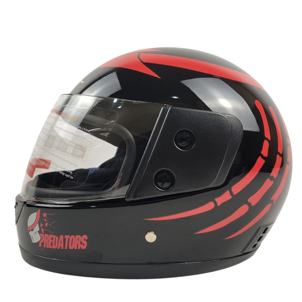 Мотошолом BLD-825, ХS(53-54), чорно-червоний, глянцевий