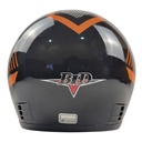 Мотошолом BLD-825, ХS(53-54), чорно-помаранчевий, глянцевий