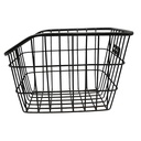 Кошик металевий на багажник, чорний з катафотом