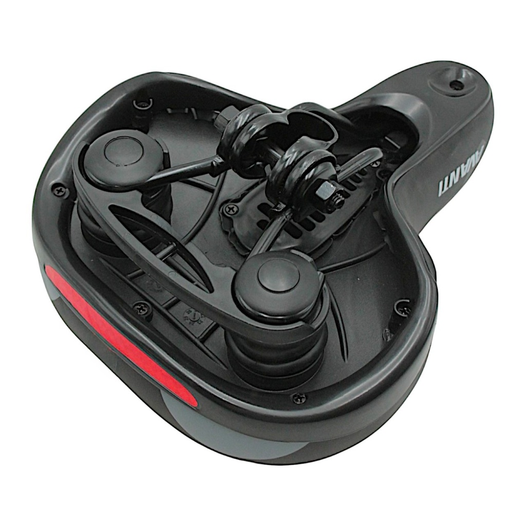 Сідло на демферах AVANTI №91 GEL FLOW, з диркою та катафотом, синє