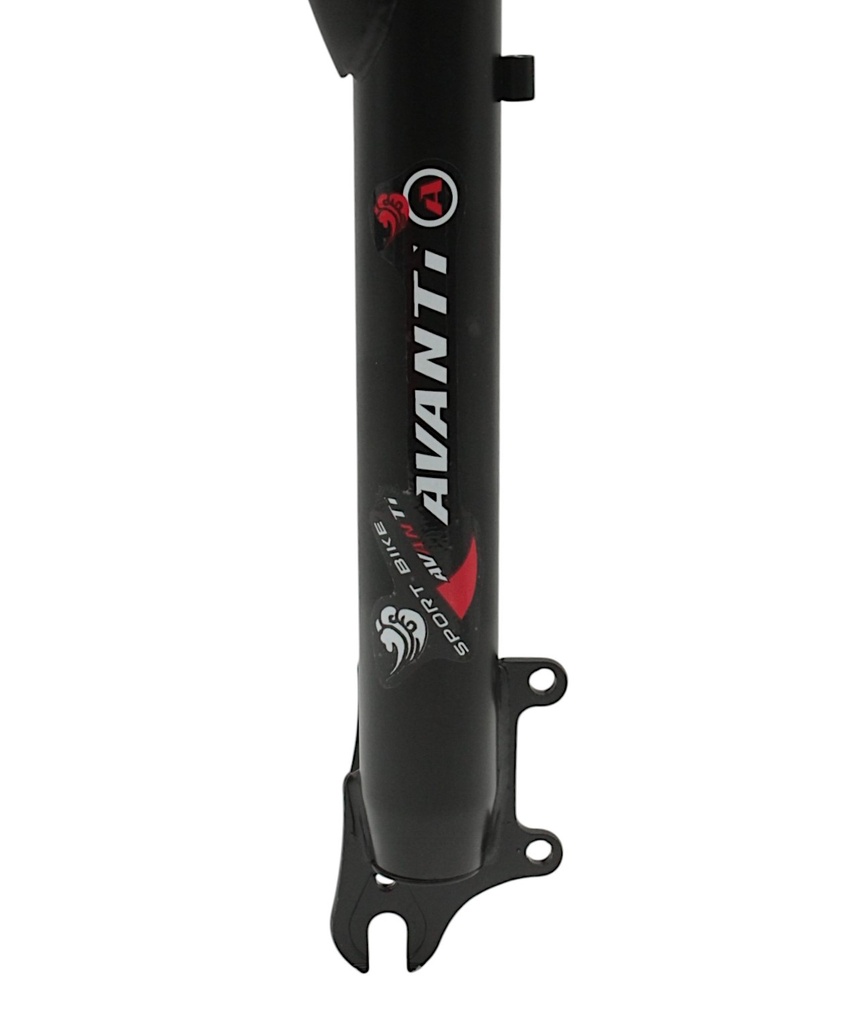 Вилка 26 аморт. безрізьб. AVANTI Ø28.6mm, локаут, disk. шток L-200mm. чорна