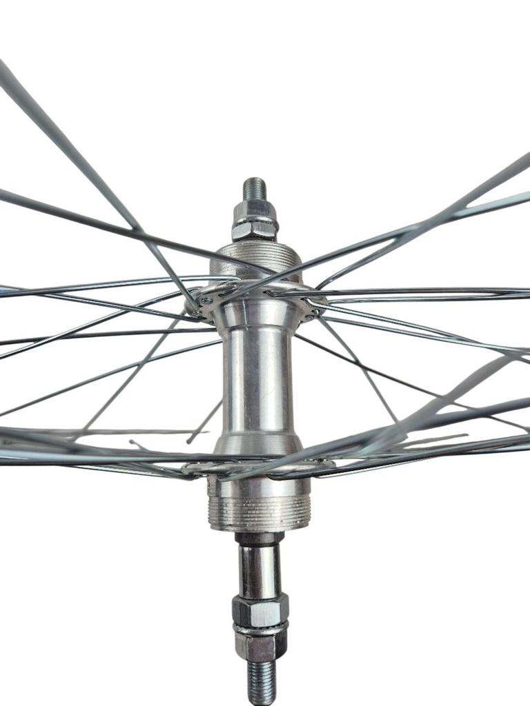 Колесо 27,5 зад, обід 2-ний СІРИЙ, втулка AL на промах, диск різьба