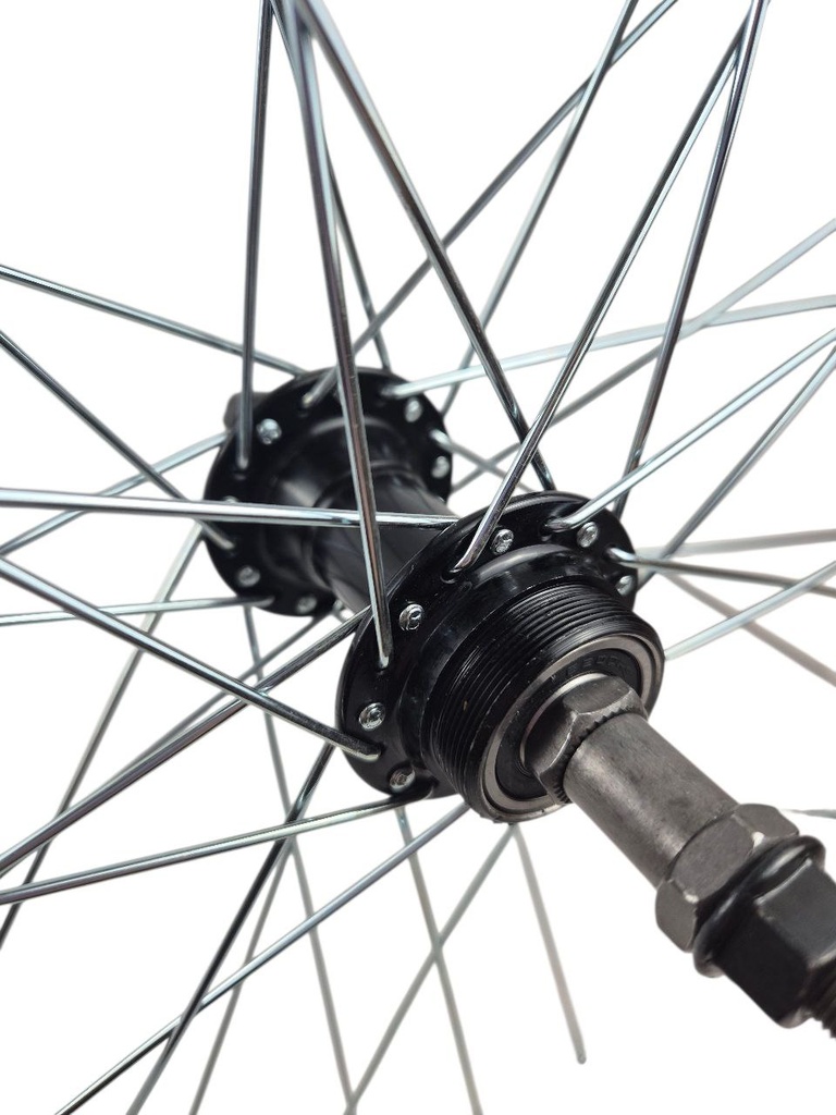 Колесо 27,5 зад, обід 2-ний СІРИЙ, втулка AL на промах 