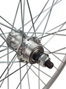 Колесо 27,5 перед, обід 2-ний СІРИЙ, втулка AL на промах, диск різьба
