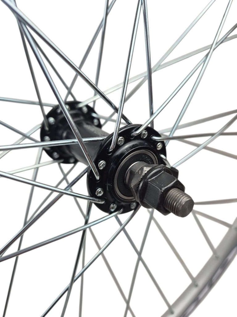 Колесо 27,5 перед, обід 2-ний СІРИЙ, втулка AL на промах