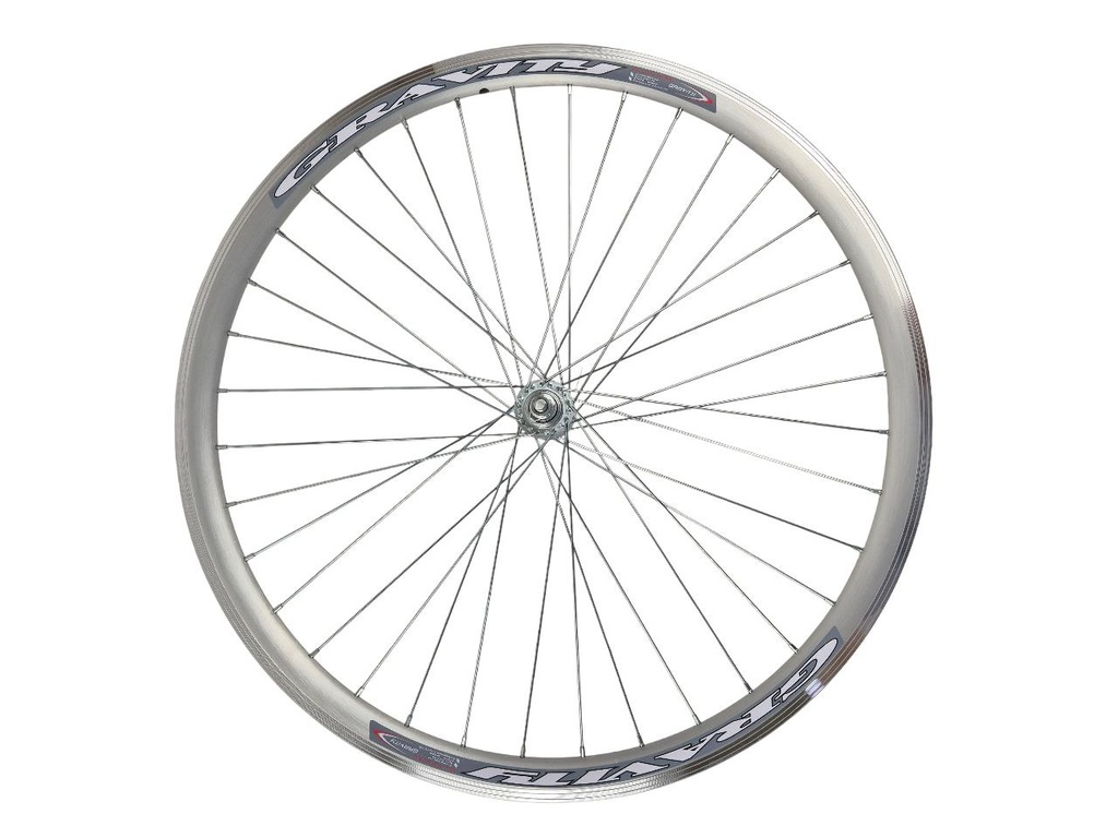 Колесо 27,5 перед, обід Gravity 2-ний СІРИЙ, втулка М на віночках 