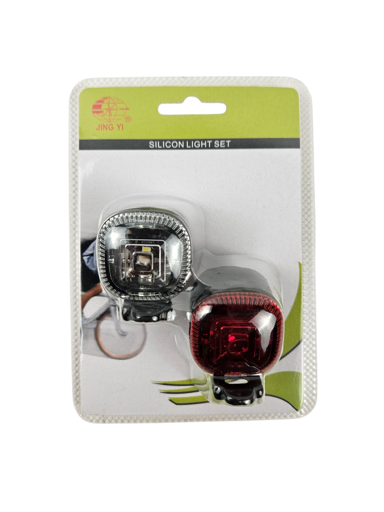 Мигалка силікон JY-3151 LED (зад+перед) на батарейці (CR2032)