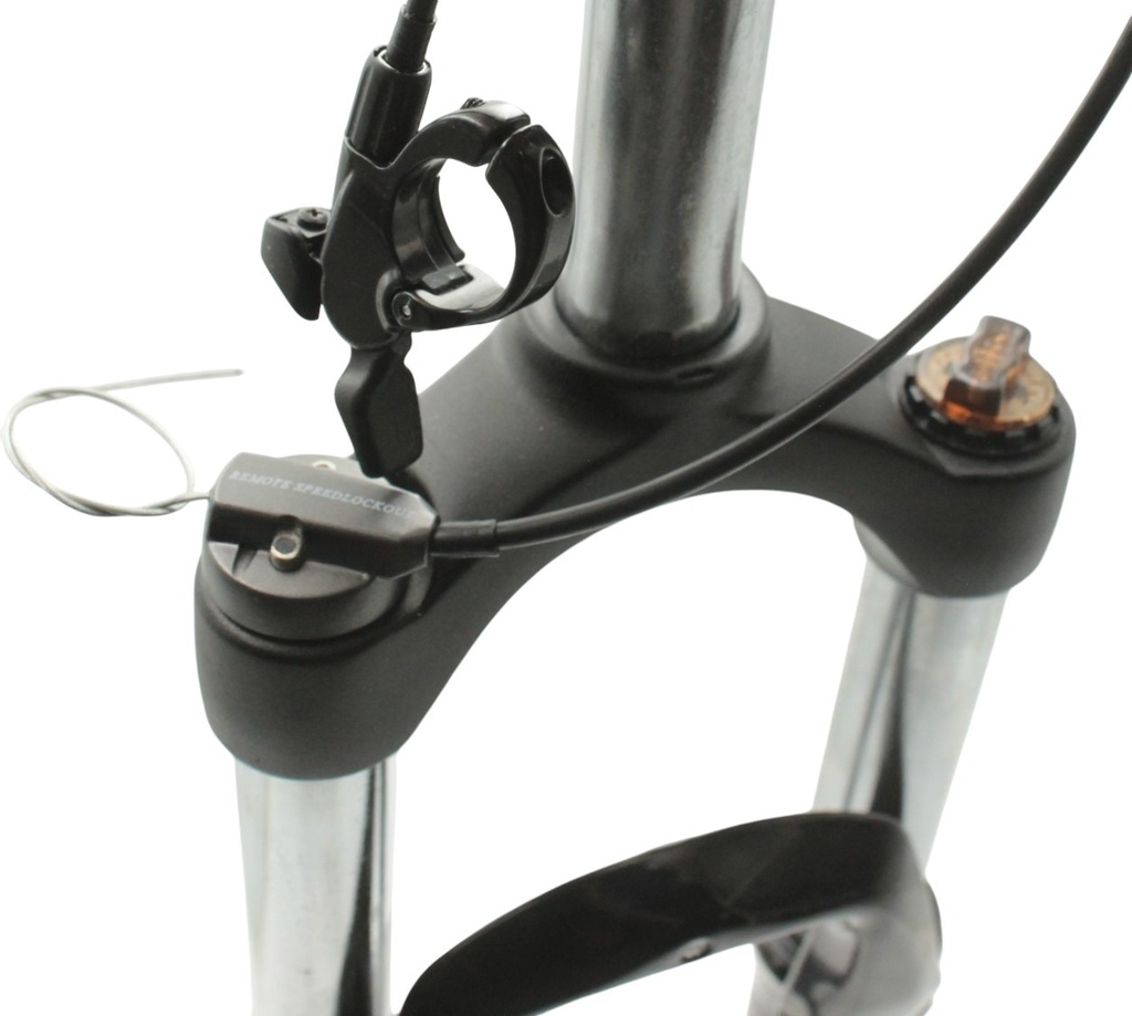 Вилка 29 аморт. безрізьб. MODE N780, RLO AL-ST. Ø28.6mm (1-1/8),   шток L-255mm +монет.lockout, чорна глянцева