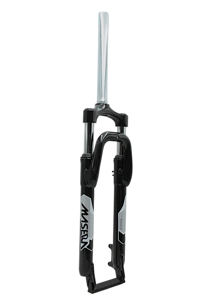 Вилка 29 аморт. безрізьб. ZOOM MASERA CH-386А , AL-ST. Ø28.6mm (1-1/8) під disk, шток L-215mm, чорна глянцева 