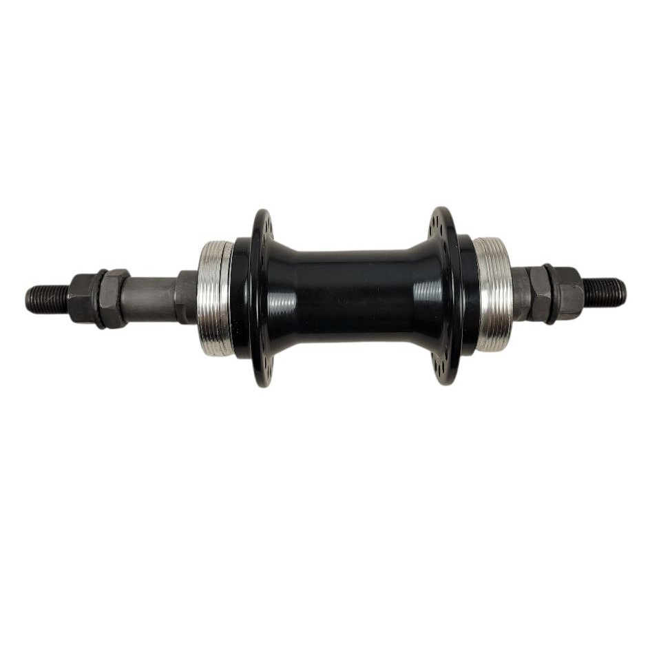 Втулка мтв задня AL на пром підшипниках, на диск 2 різьби 2 мм, чорна