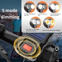 Фара + сигнал FY-Q2 акумуляторна з сонячною батареєю на USB зарядку